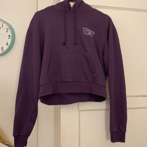 Vans purple cropped hoodie. Women’s size Medium. Used but still warm and comfy